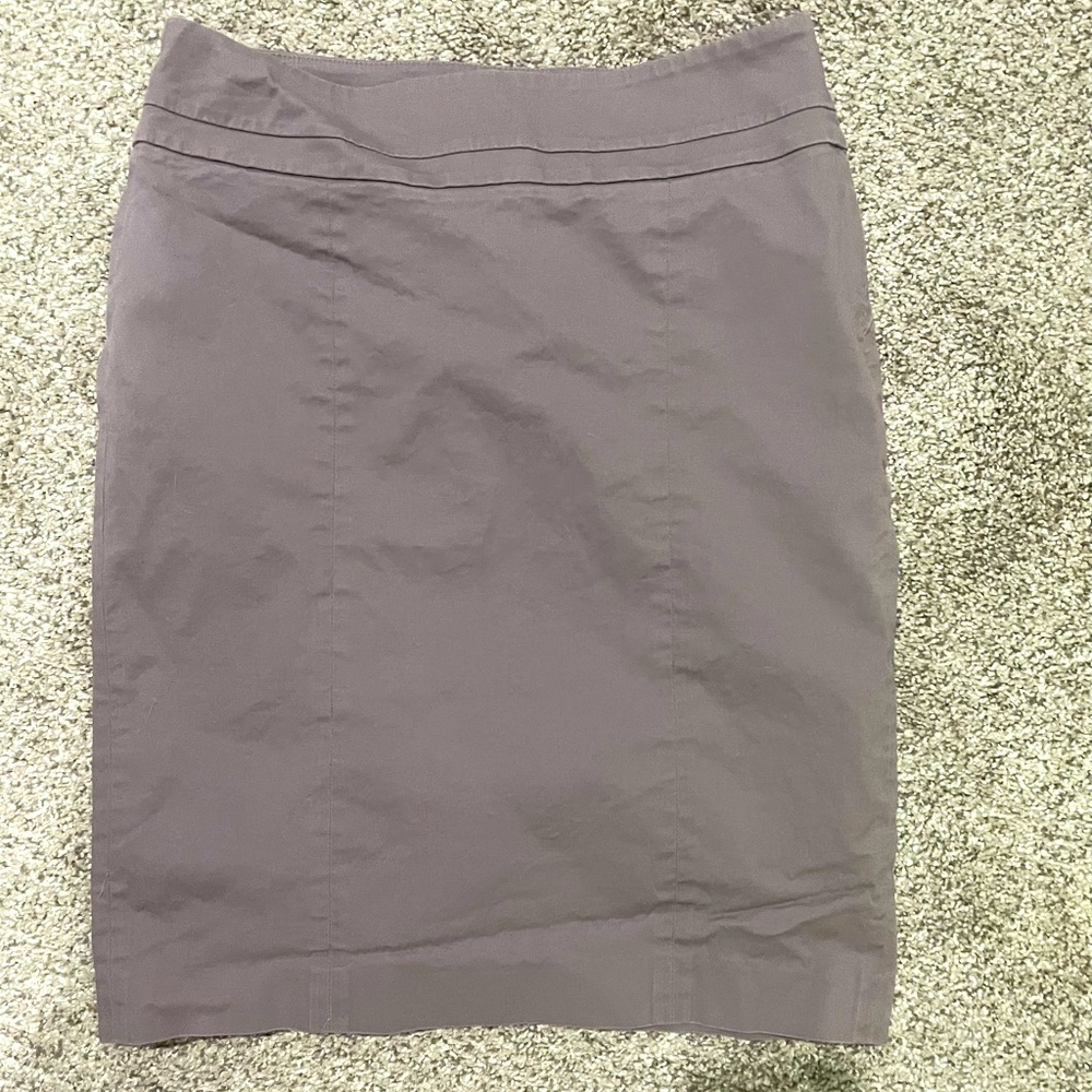 Ann Taylor Loft Purple-Gray Pencil Skirt